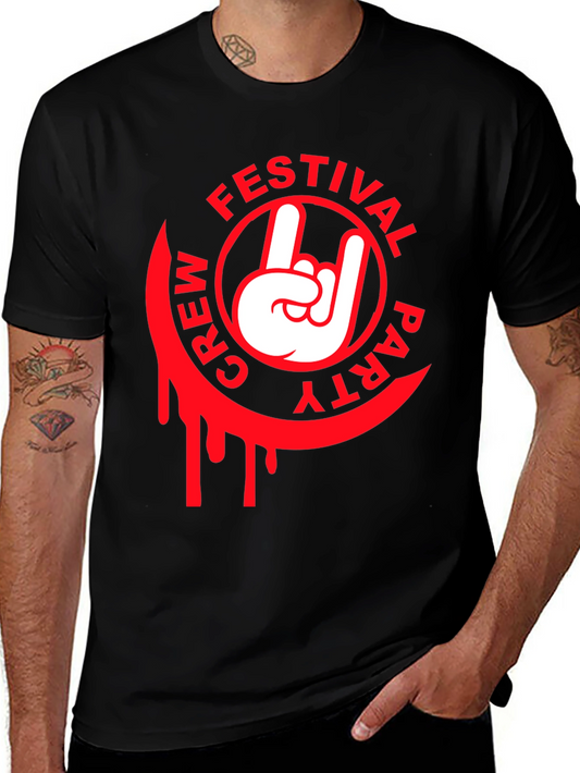Festival Crew Party T-Shirt - Rock On Design