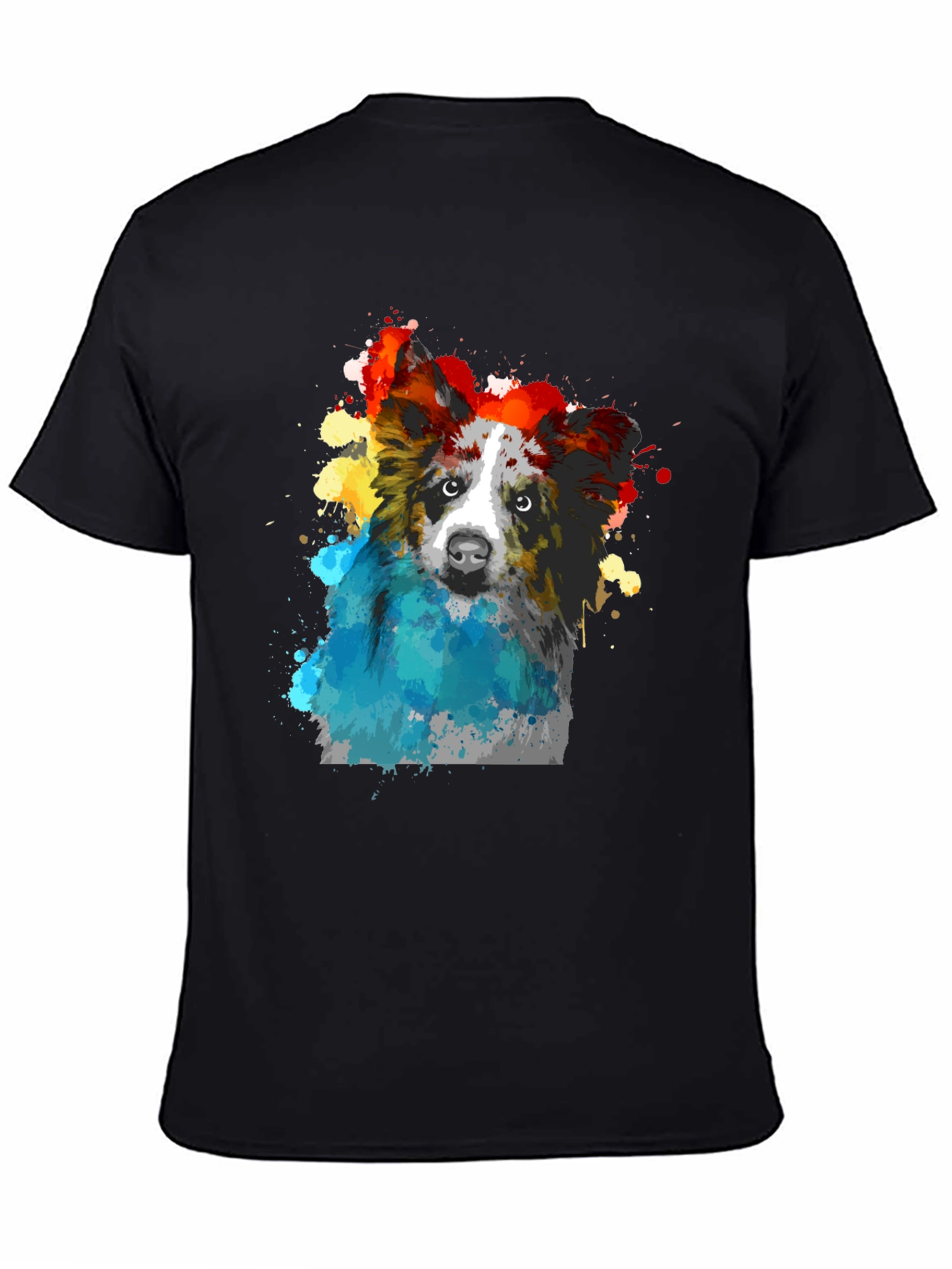 Watercolor Dog Graphic T-Shirt