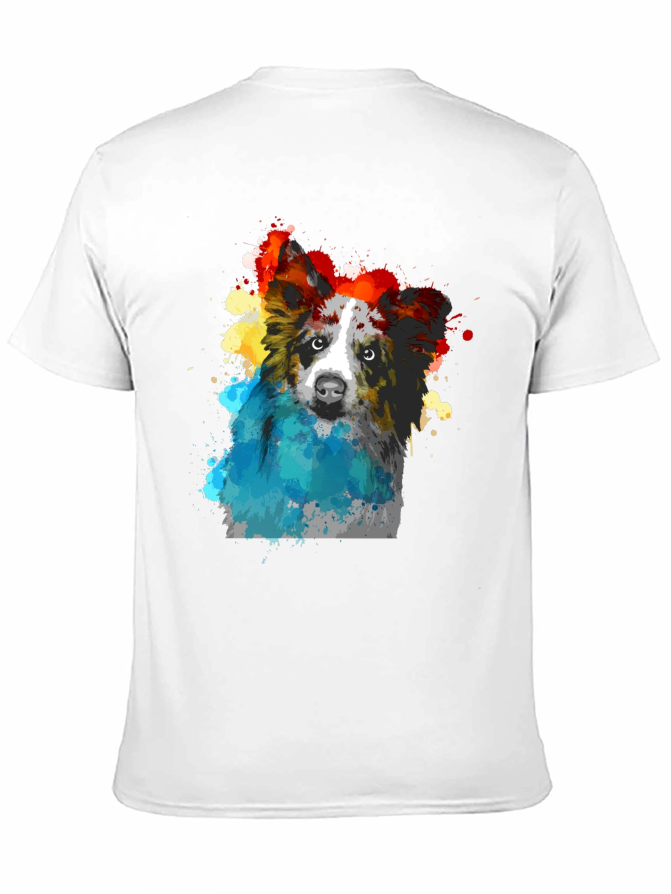 Watercolor Dog Graphic T-Shirt