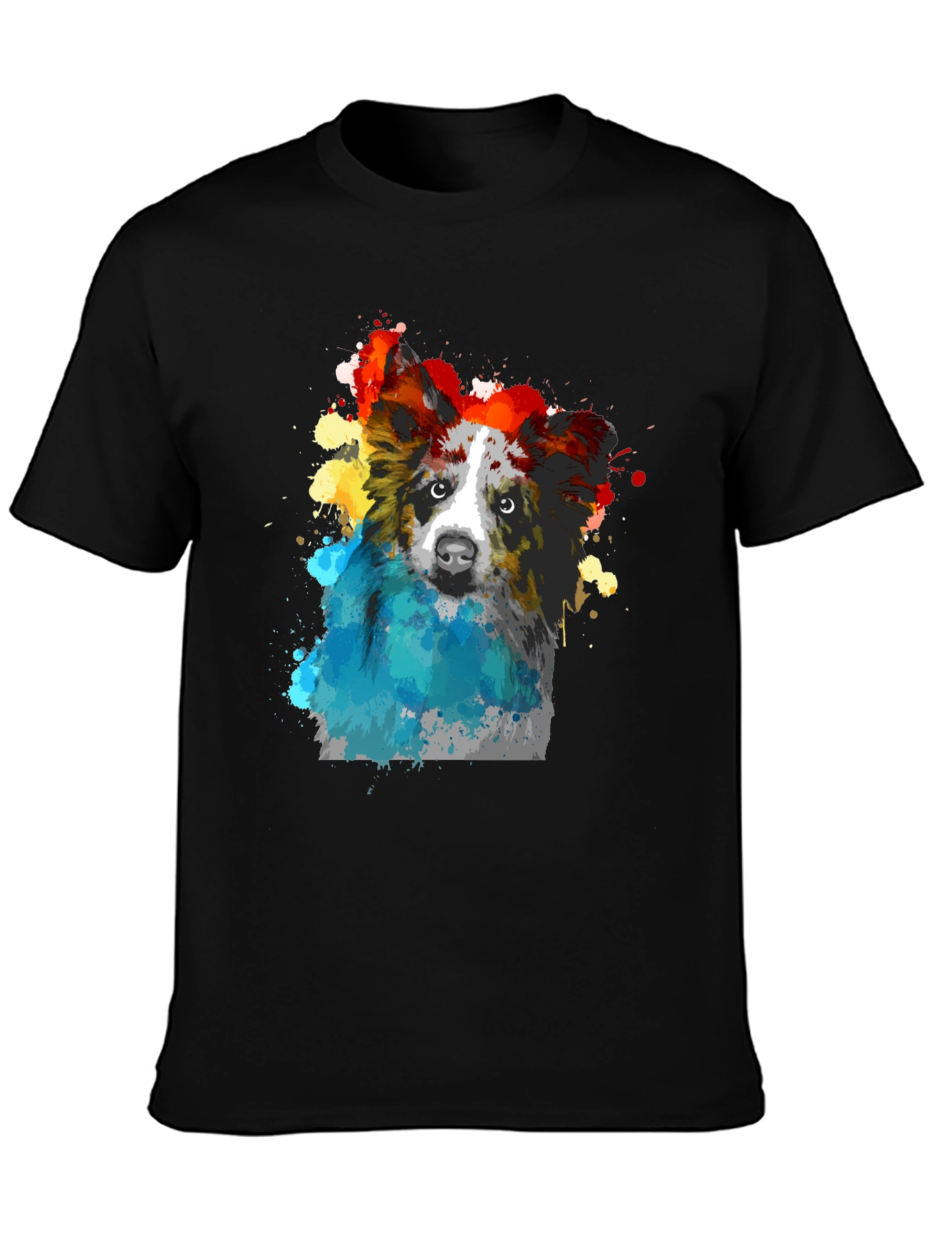 Watercolor Dog Graphic T-Shirt