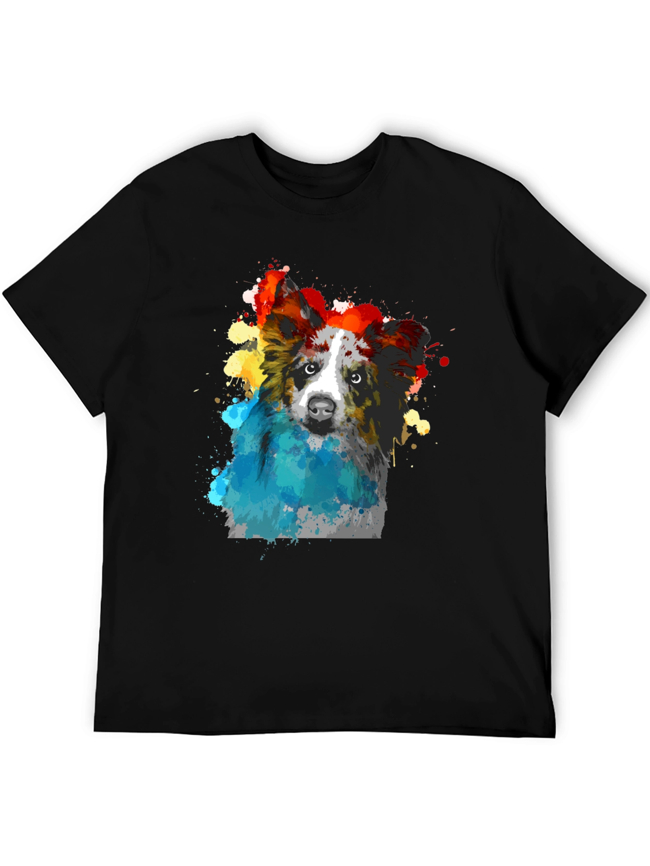 Watercolor Dog Graphic T-Shirt