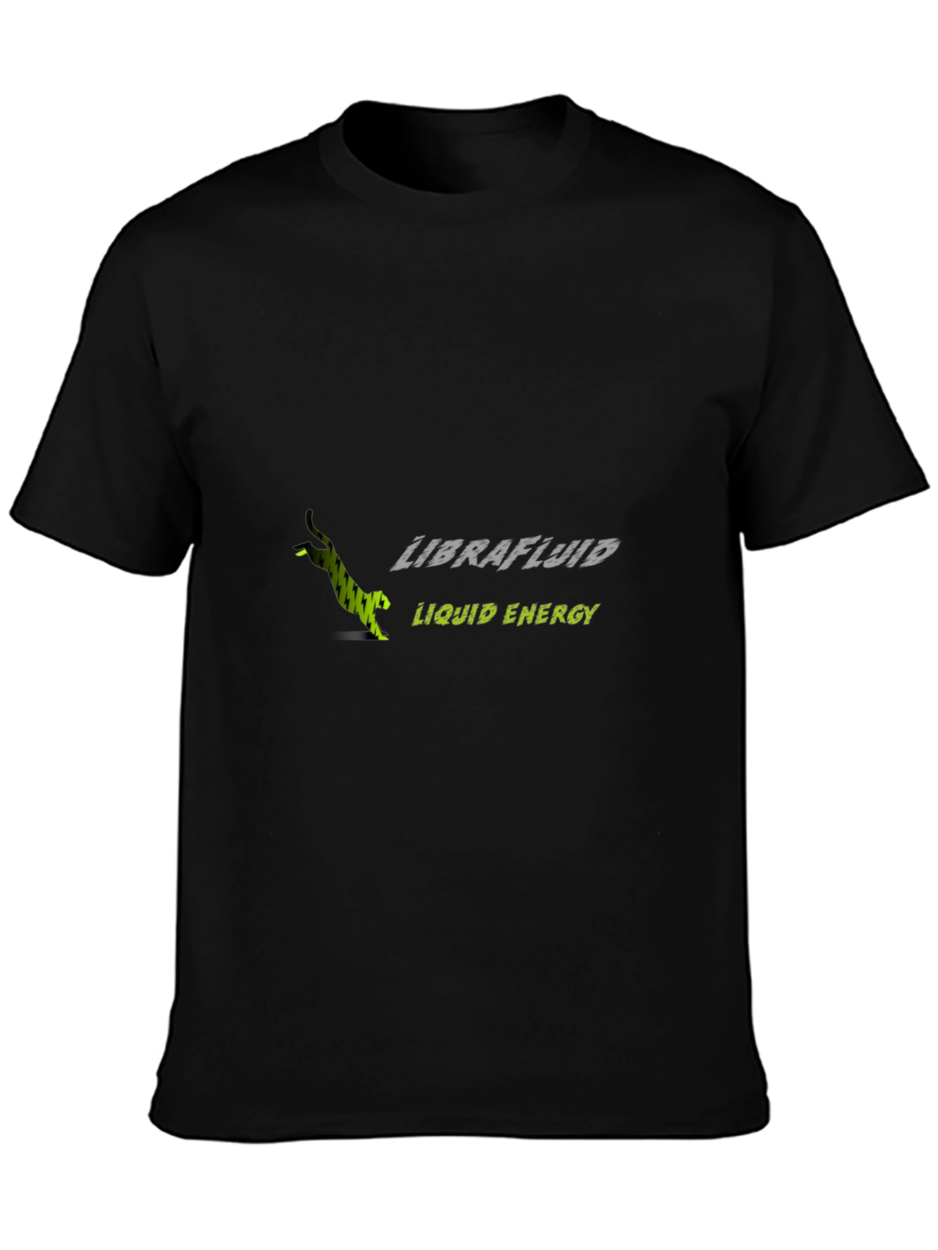 Librafluid Liquid Energy Black T-Shirt