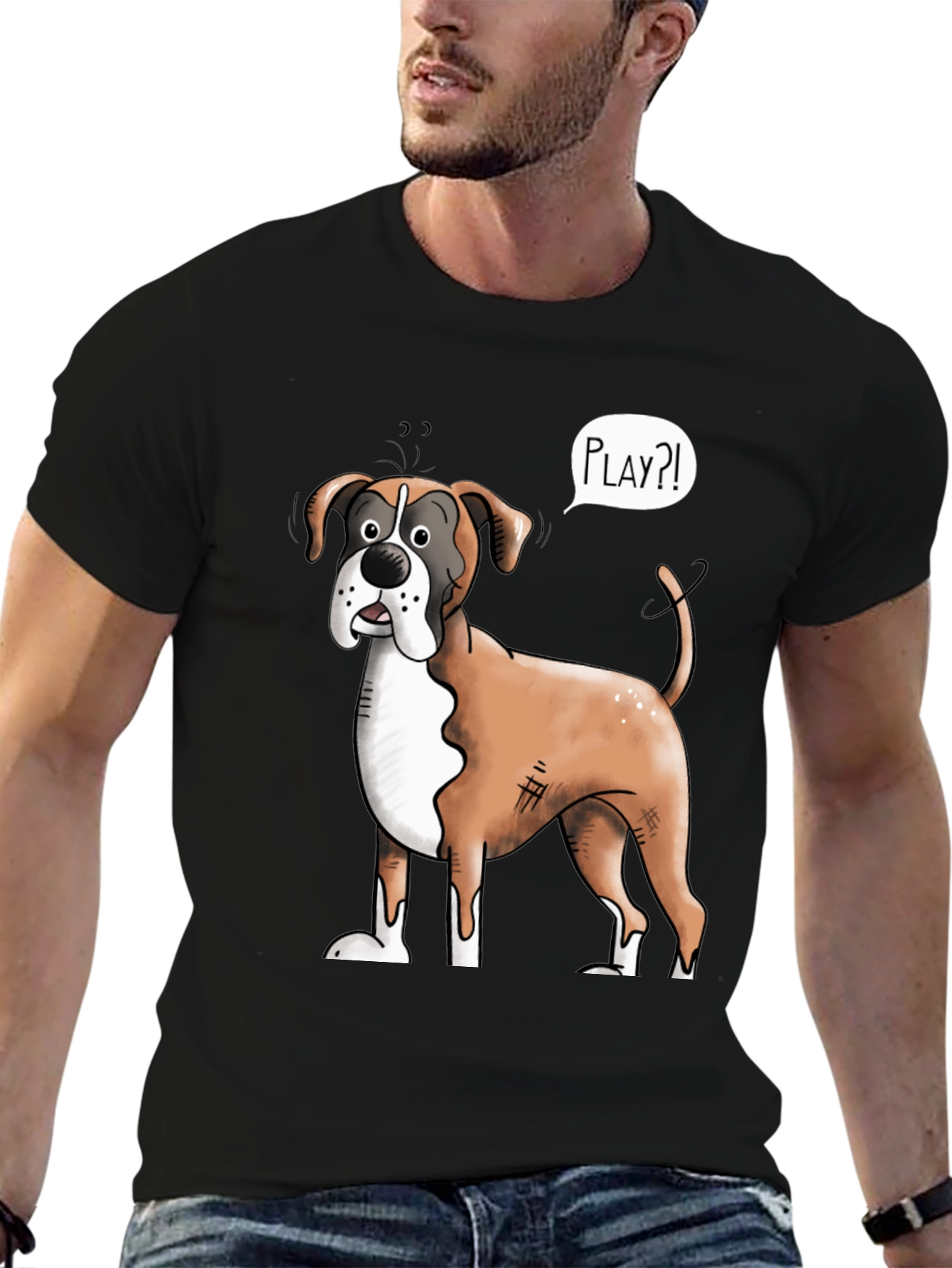 Funny Boxer Dog Play?! T-Shirt