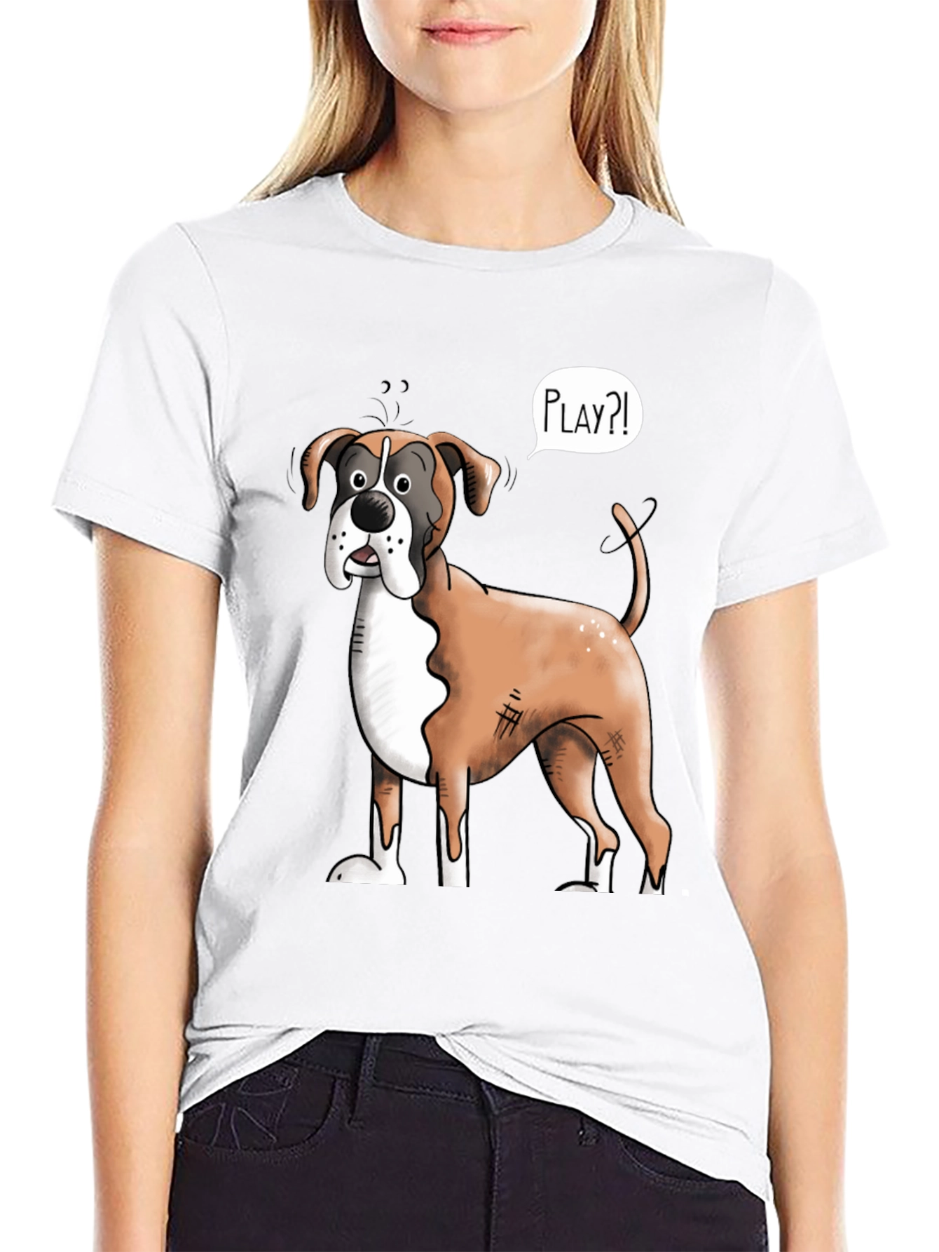 Funny Boxer Dog Play?! T-Shirt