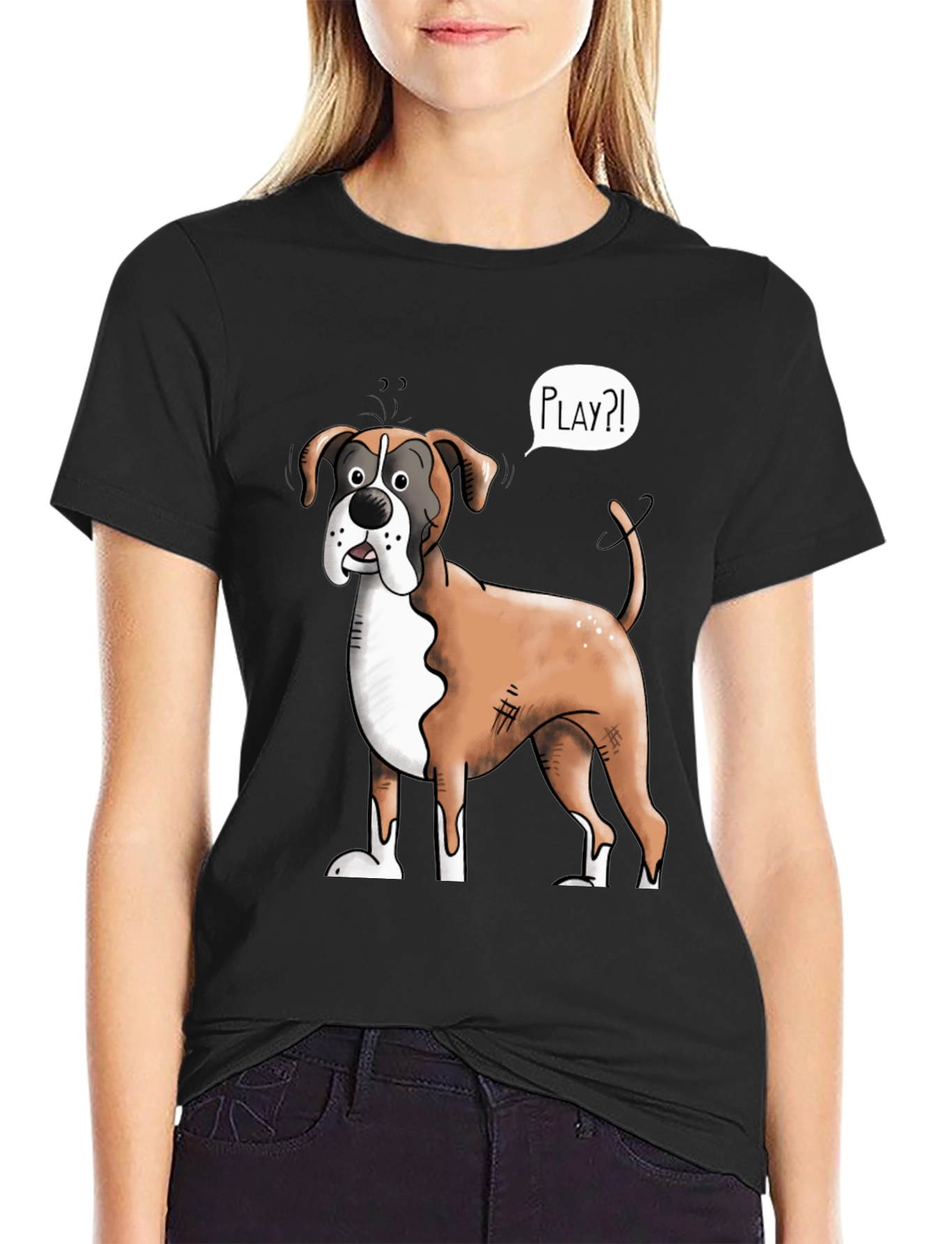 Funny Boxer Dog Play?! T-Shirt