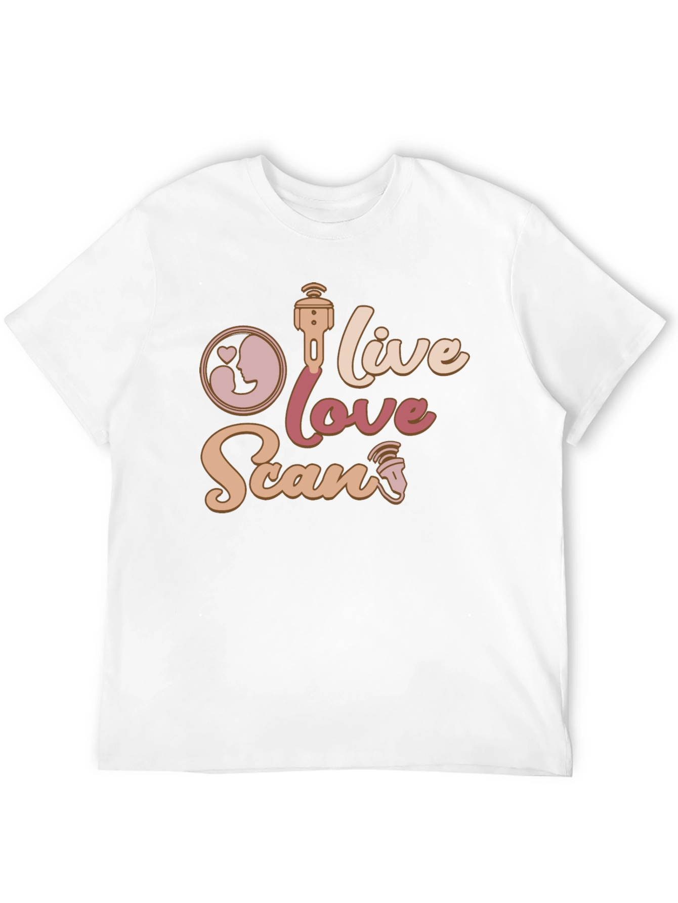 Live Love Scan T-Shirt Ultrasound Tech Gift
