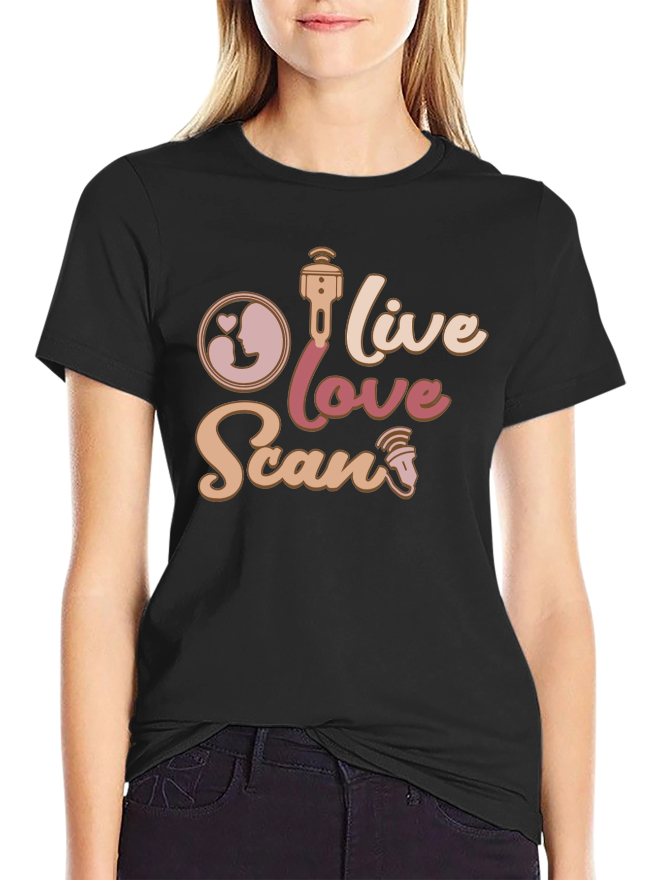 Live Love Scan T-Shirt Ultrasound Tech Gift