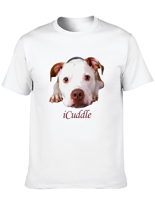iCuddle Dog Graphic T-Shirt - Unisex Black Tee