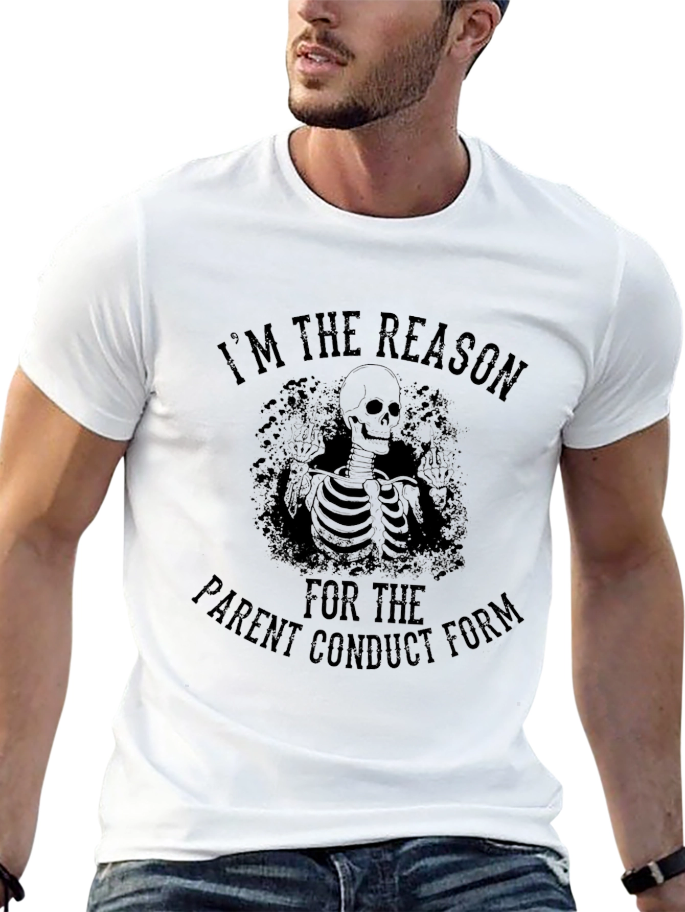Im the Reason Skeleton Graphic Tee