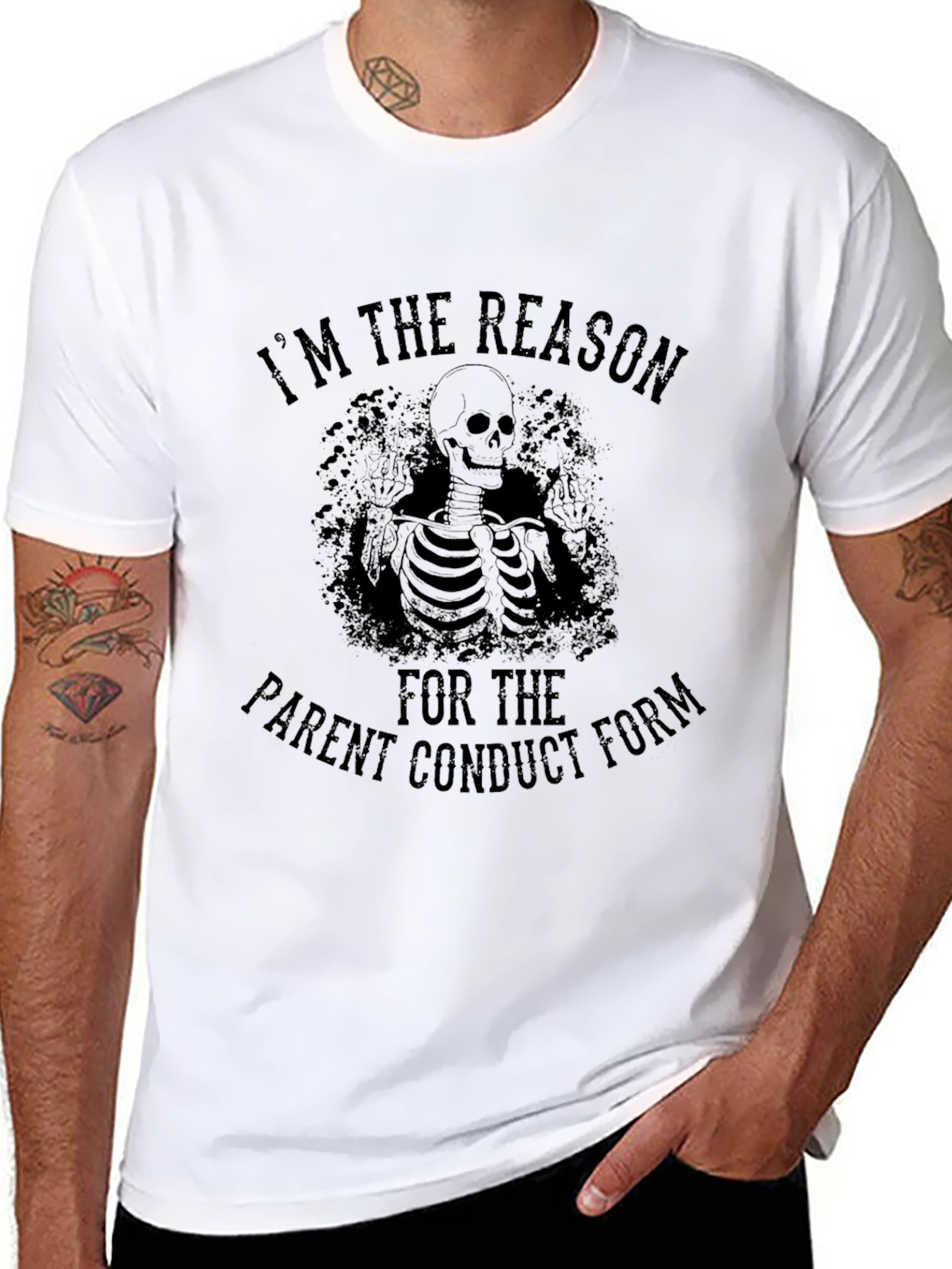 Im the Reason Skeleton Graphic Tee