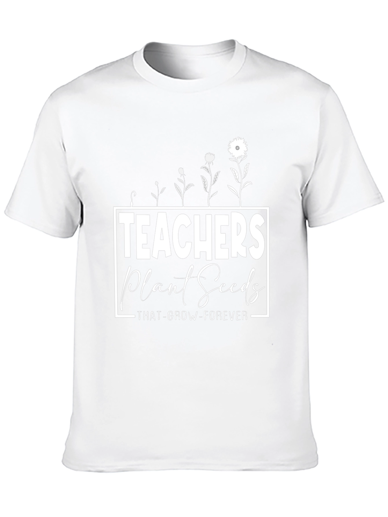 Teachers Plant Seeds Black Graphic Tee