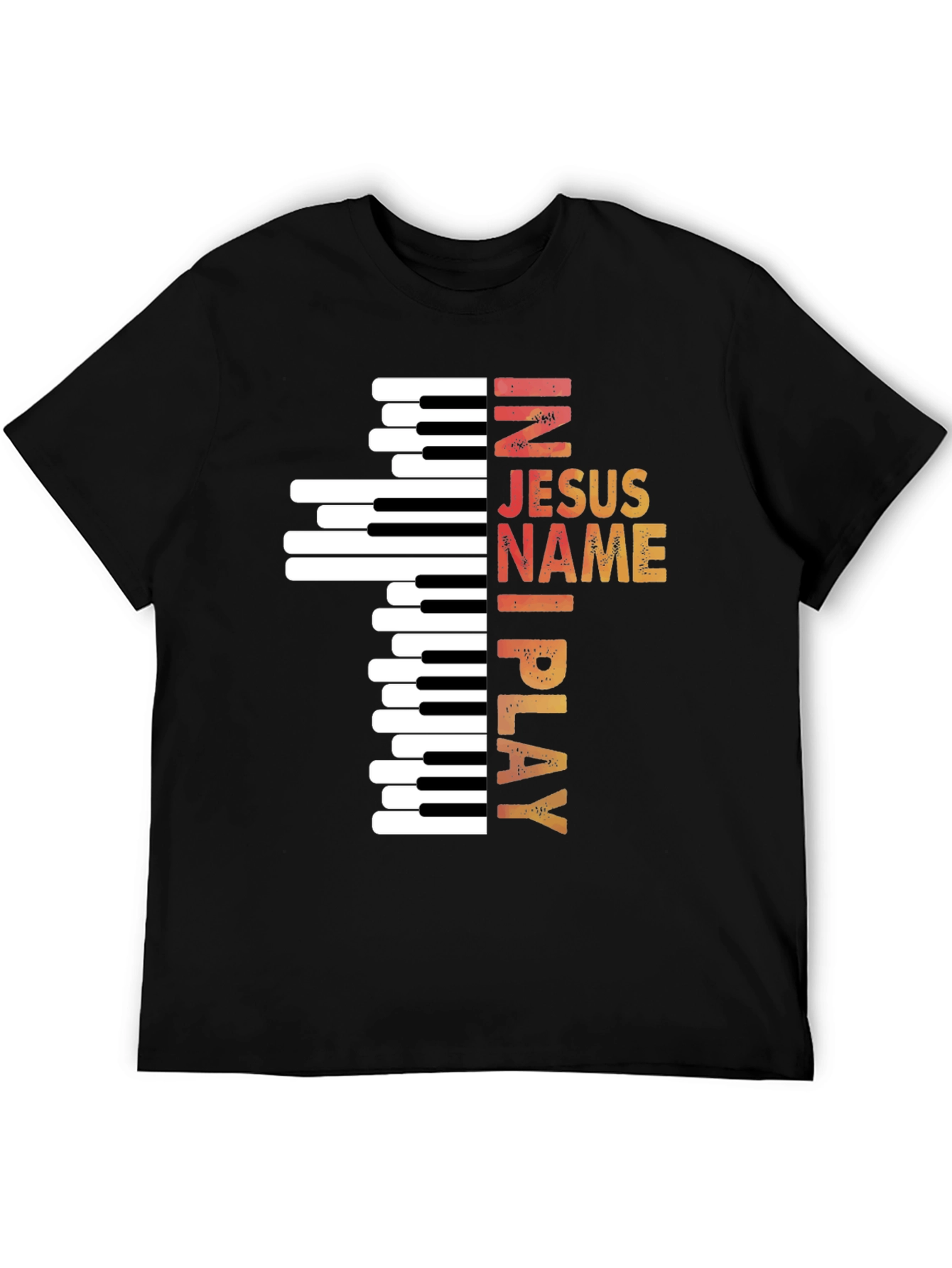 In Jesus Name I Play Piano T-Shirt