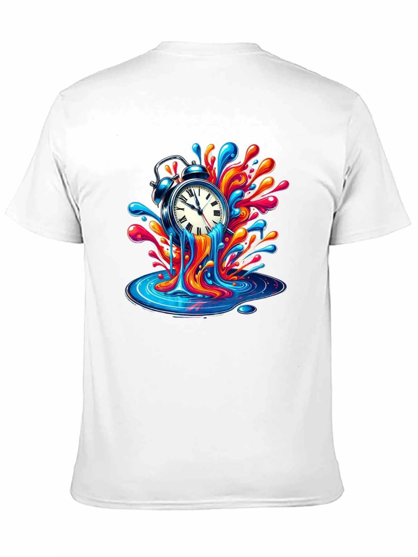 Melting Clock Graphic T-Shirt