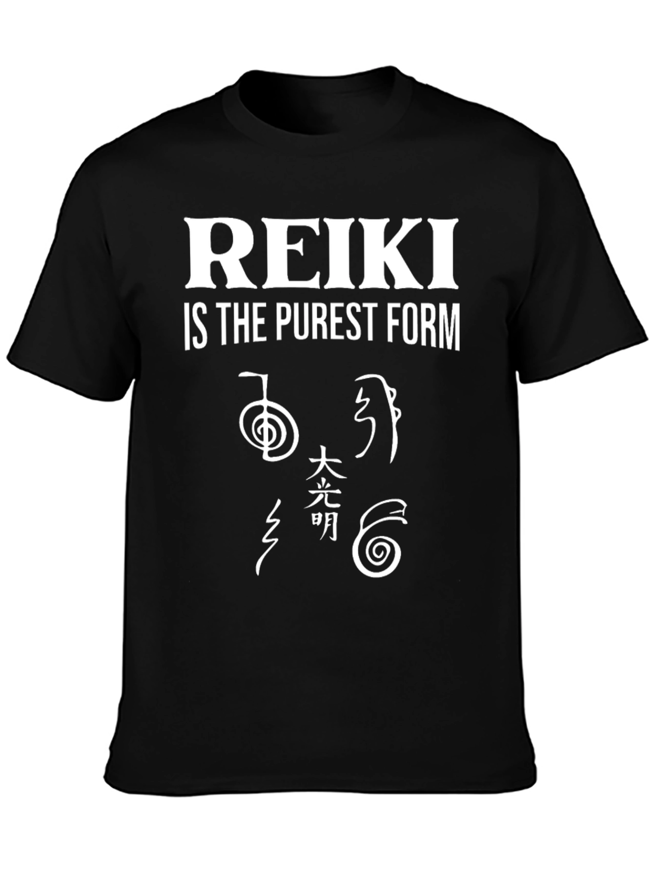 Reiki Is The Purest Form Black Graphic Tee