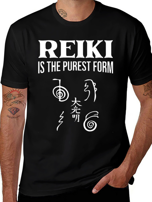 Reiki Is The Purest Form Black Graphic Tee