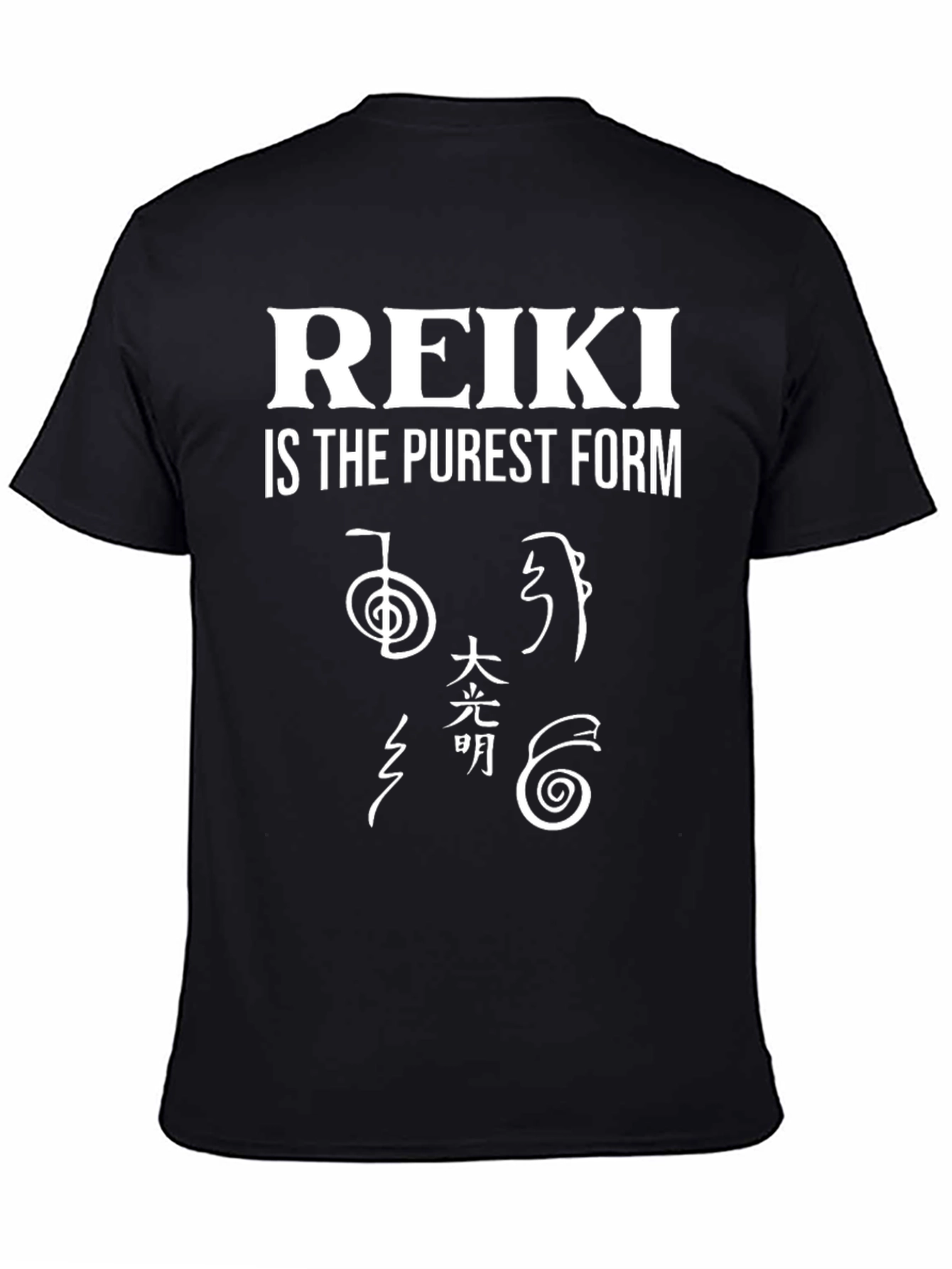 Reiki Is The Purest Form Black Graphic Tee