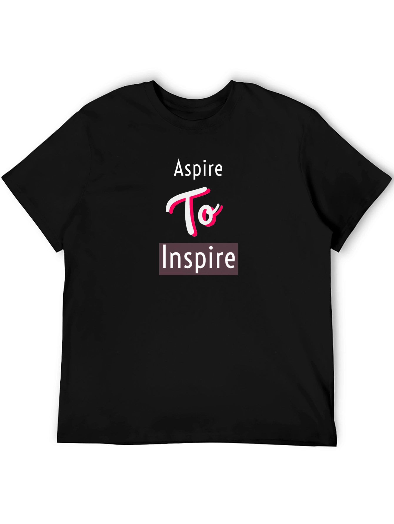 Aspire To Inspire Black Graphic Tee