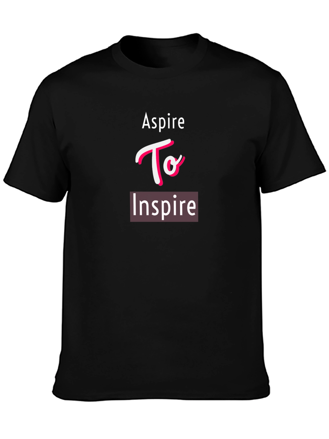 Aspire To Inspire Black Graphic Tee