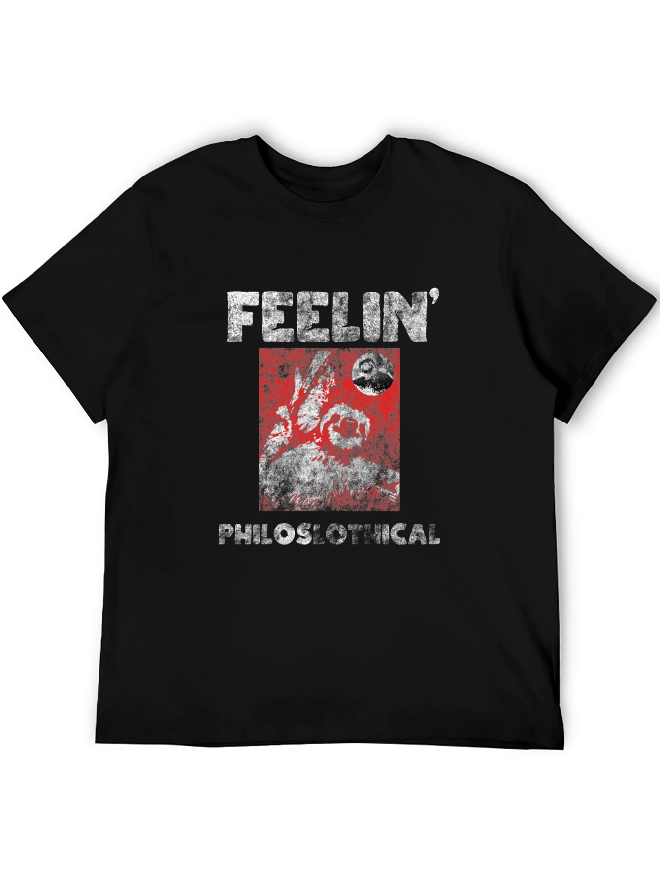 Feelin Philoslothical Funny Sloth Graphic T-Shirt