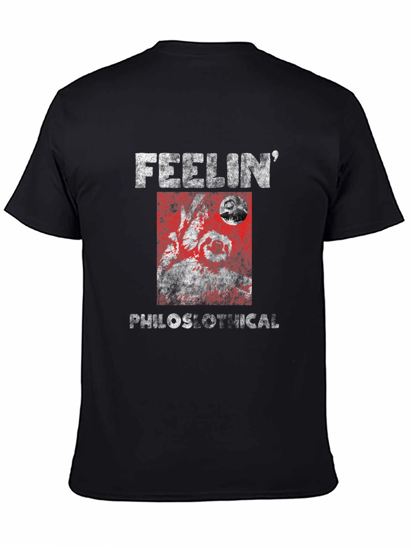 Feelin Philoslothical Funny Sloth Graphic T-Shirt