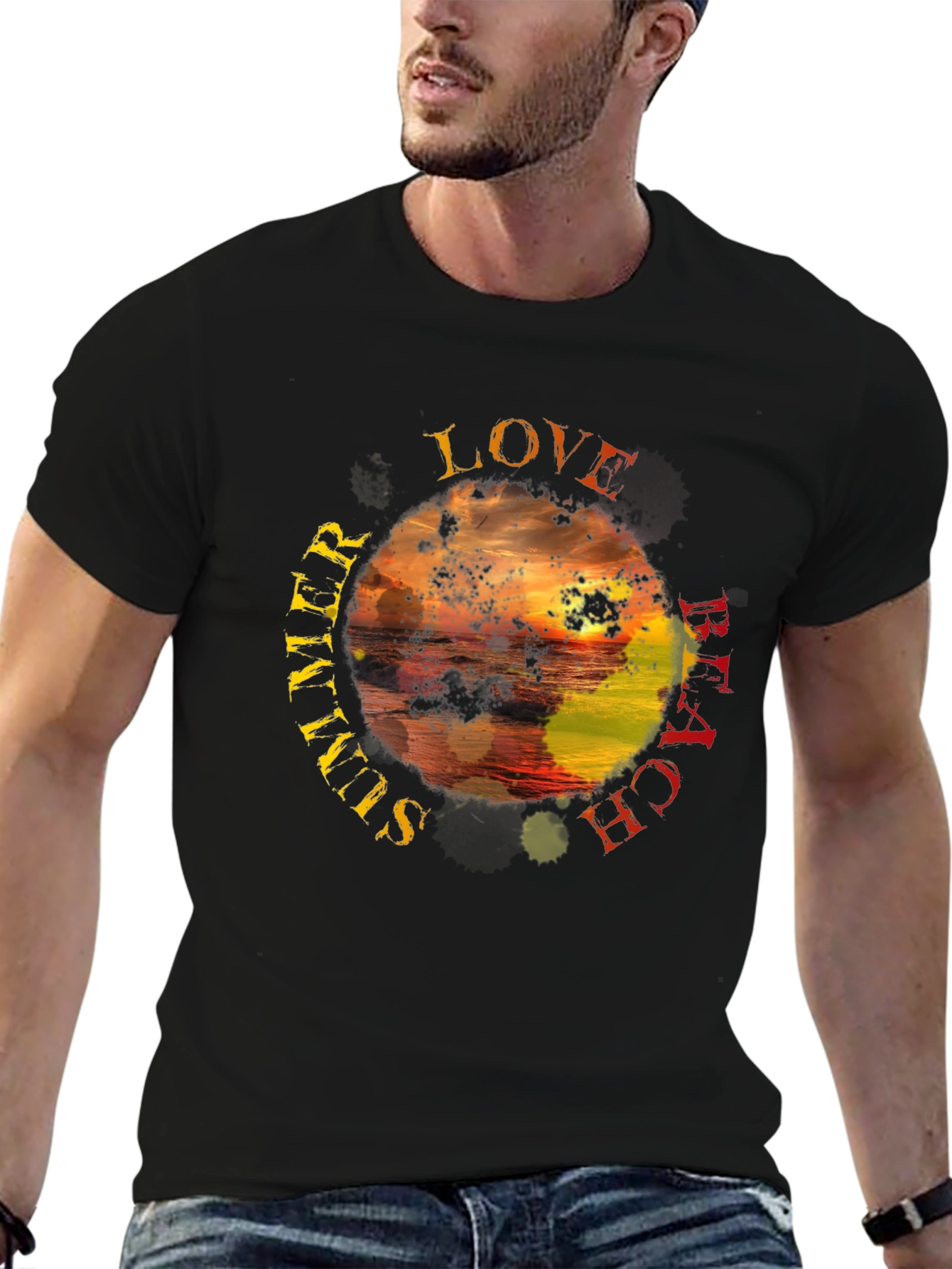 Summer Beach Love Graphic T-Shirt