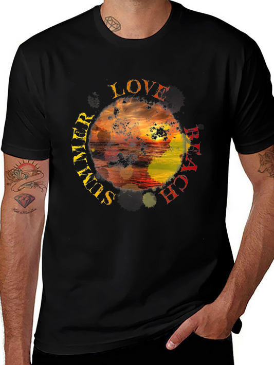 Summer Beach Love Graphic T-Shirt