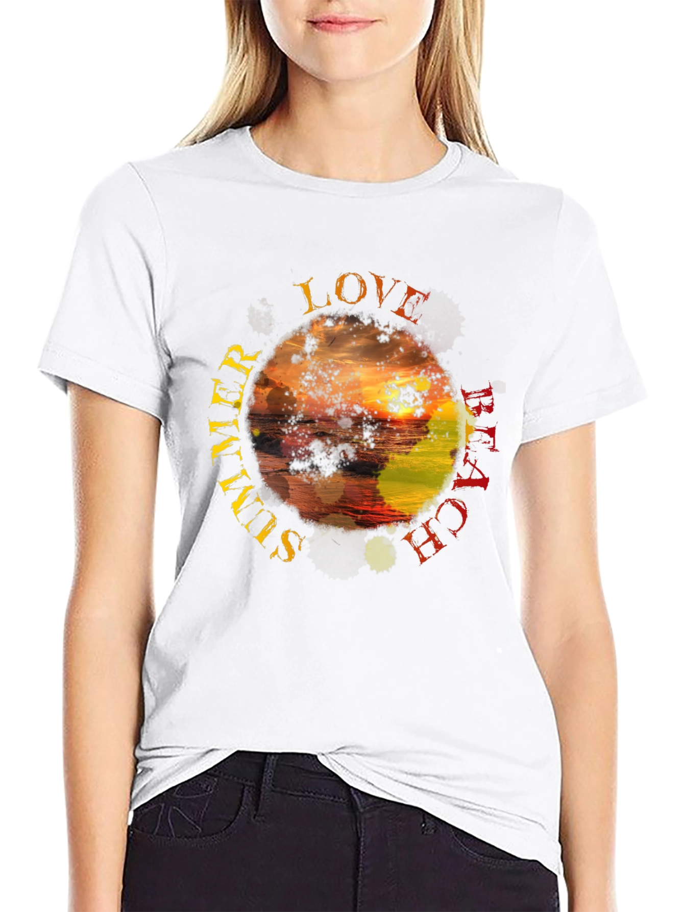Summer Beach Love Graphic T-Shirt