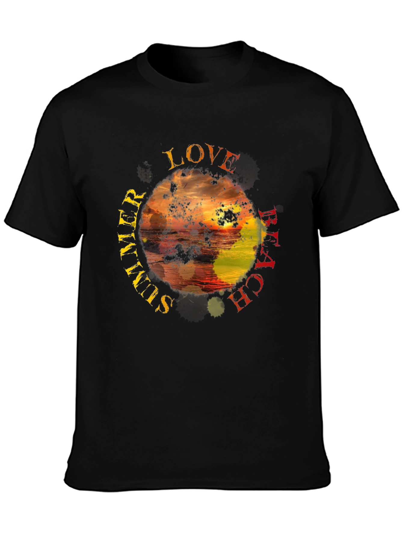 Summer Beach Love Graphic T-Shirt