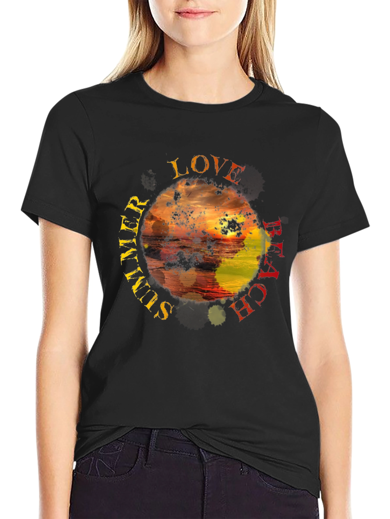 Summer Beach Love Graphic T-Shirt