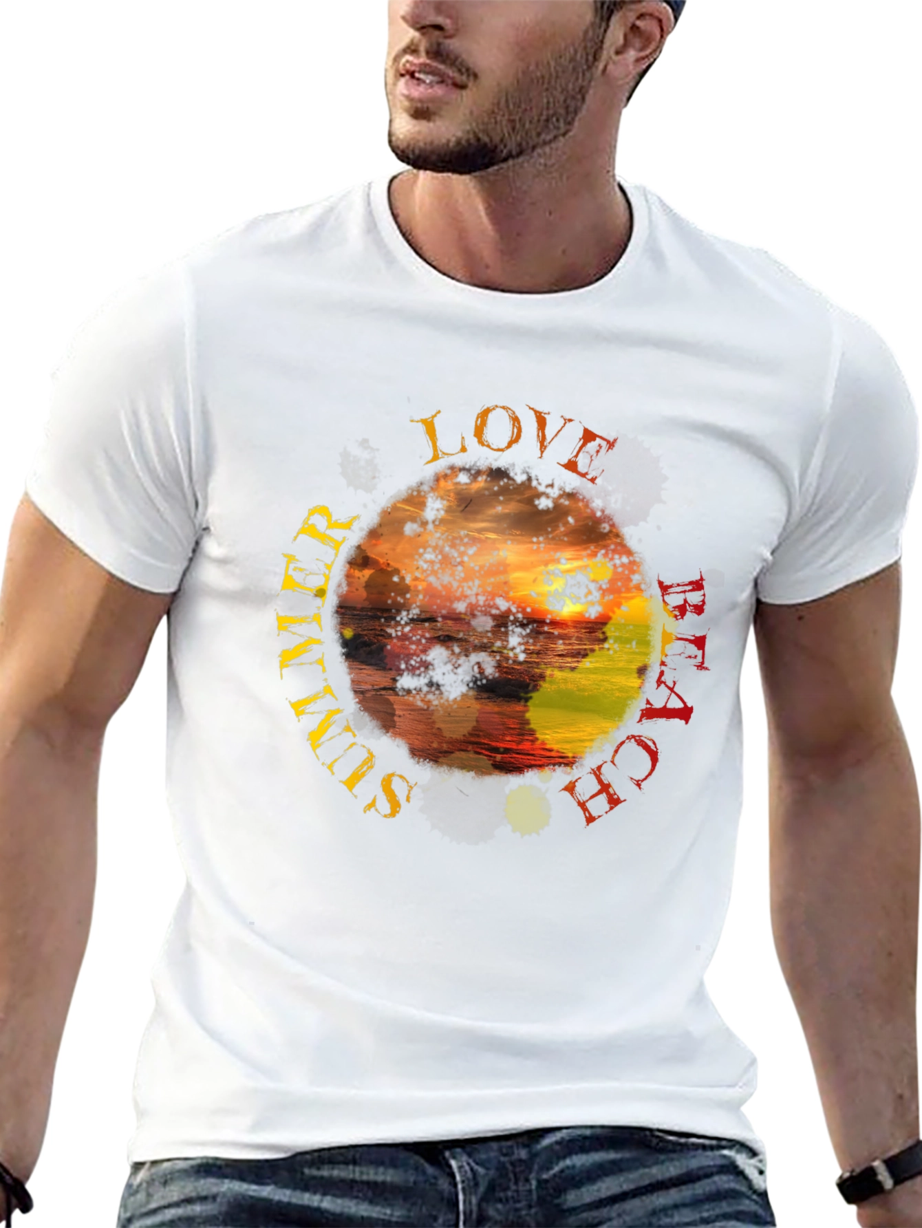 Summer Beach Love Graphic T-Shirt