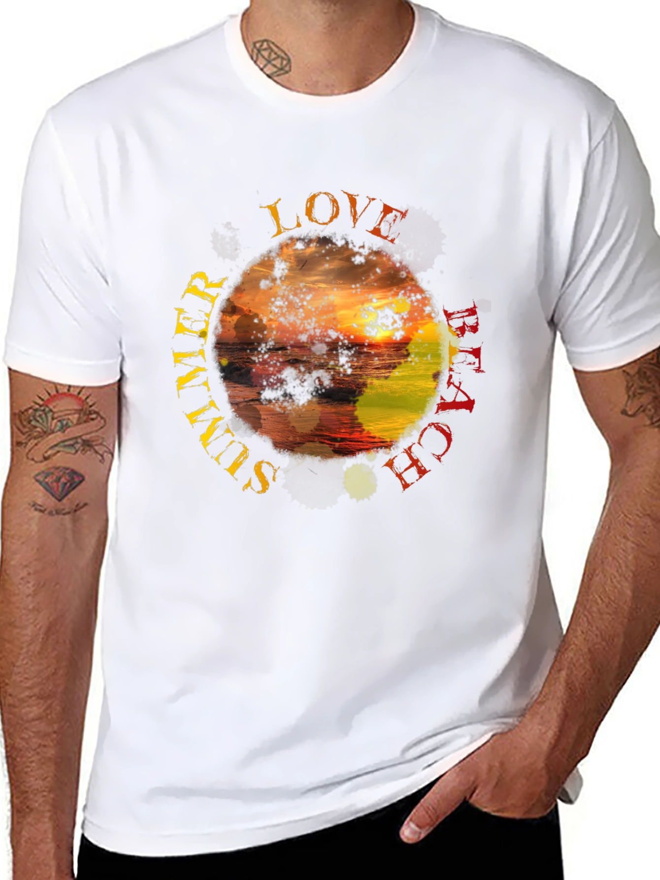 Summer Beach Love Graphic T-Shirt