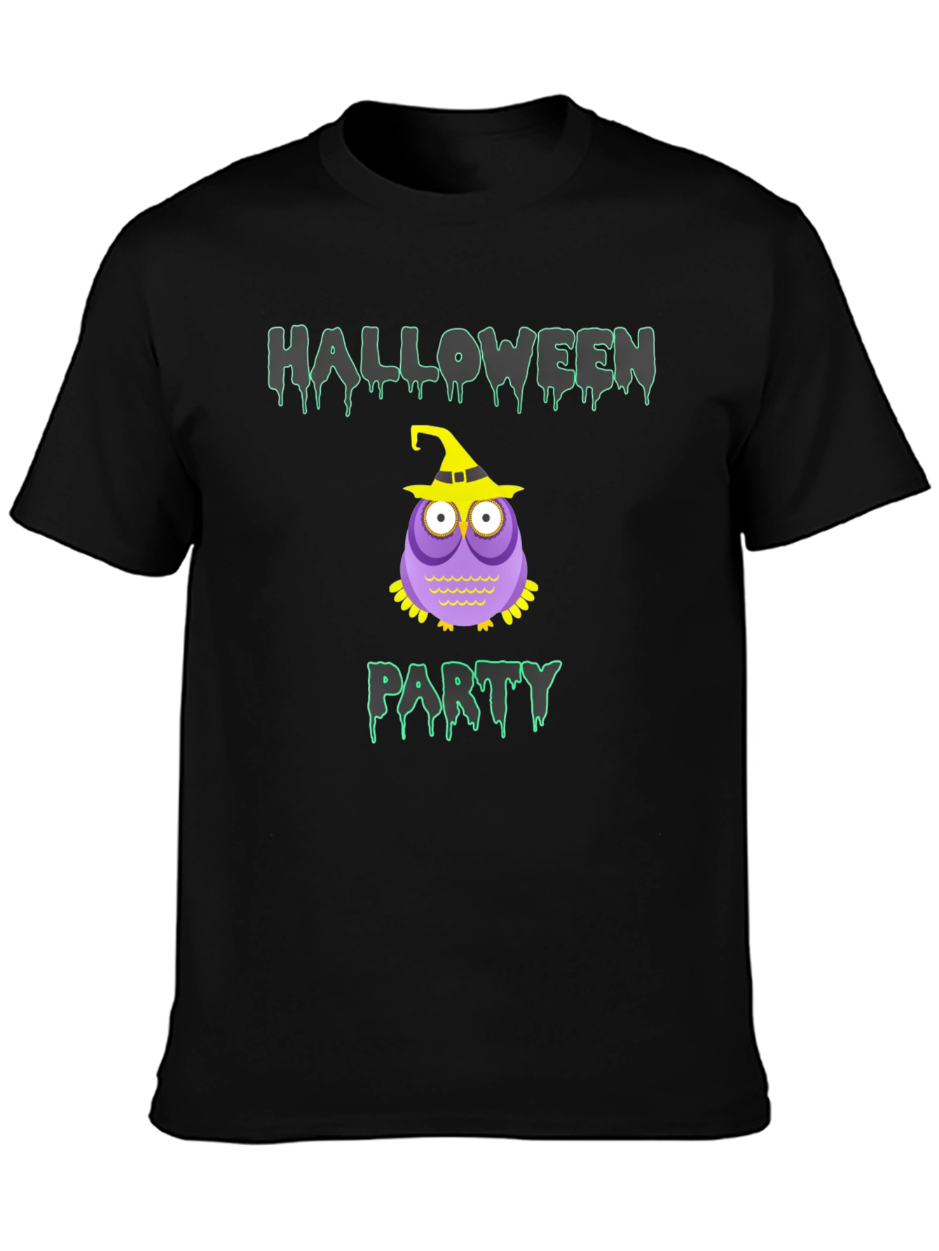Halloween Party Owl Graphic T-Shirt