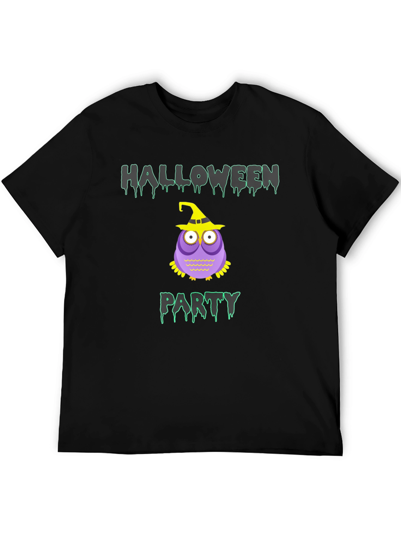 Halloween Party Owl Graphic T-Shirt