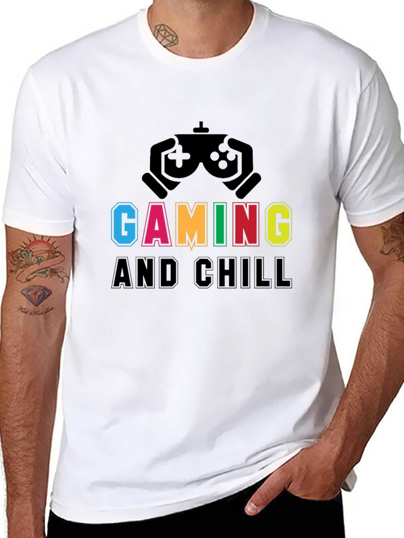 Gaming and Chill T-Shirt - Black