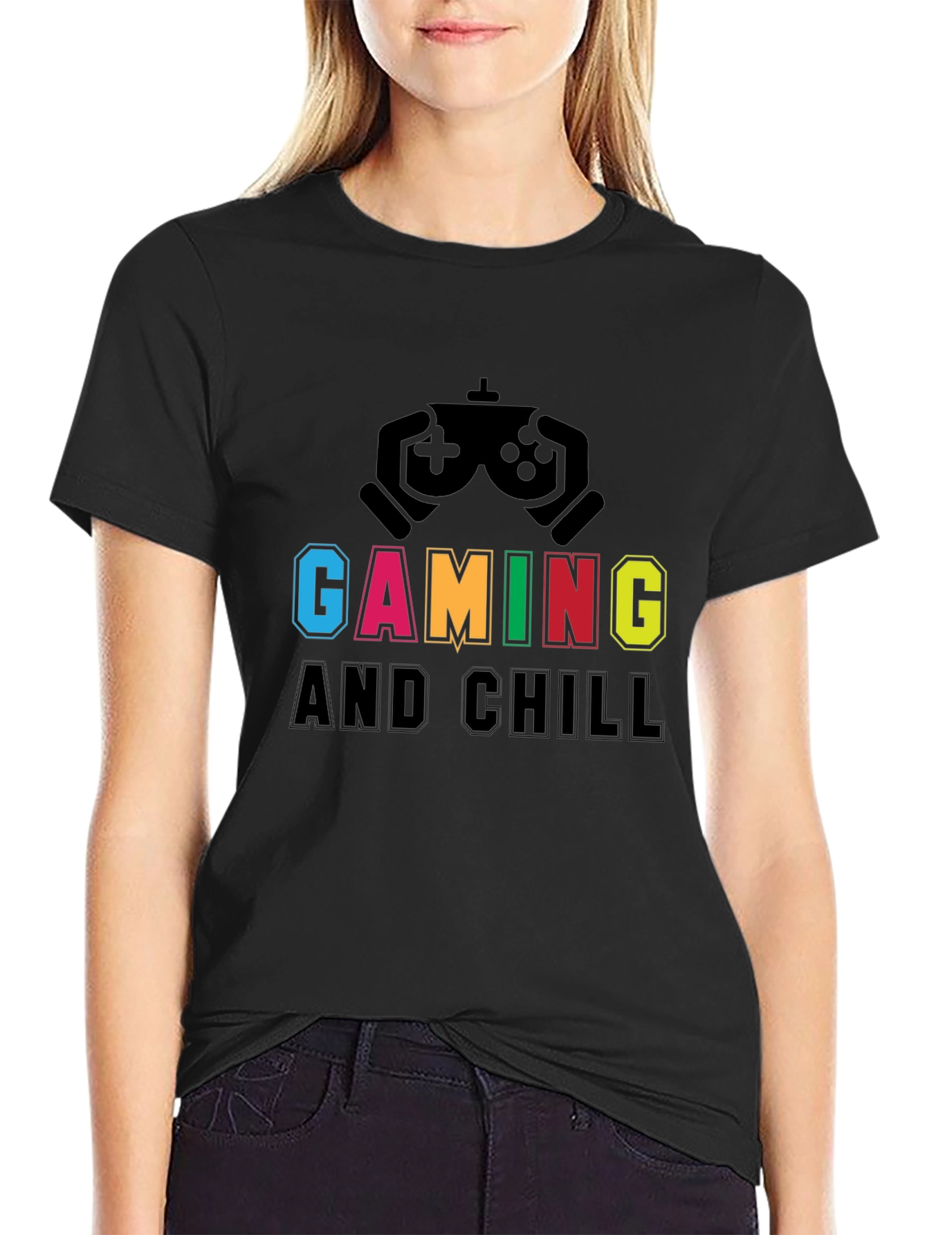 Gaming and Chill T-Shirt - Black