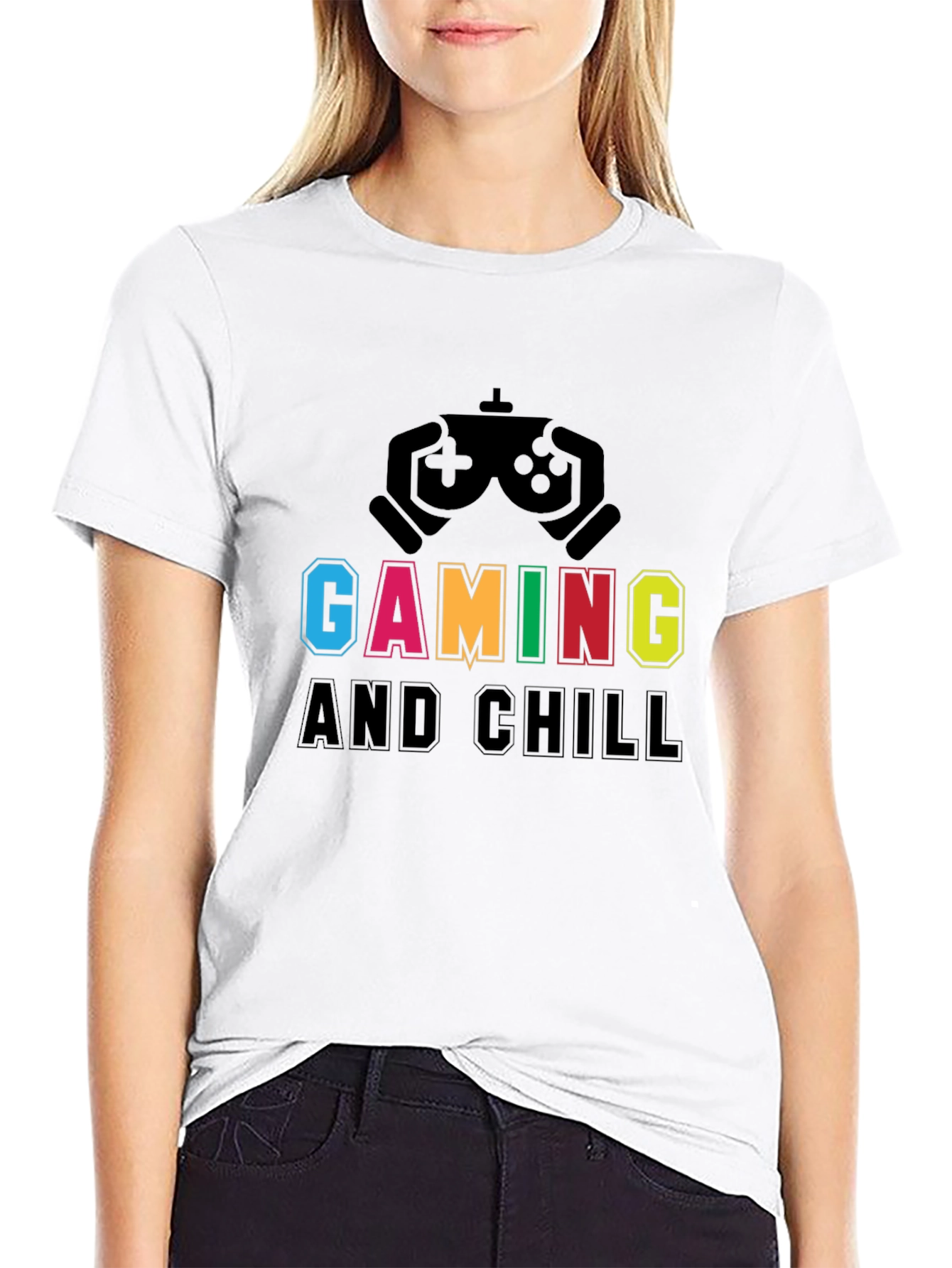 Gaming and Chill T-Shirt - Black