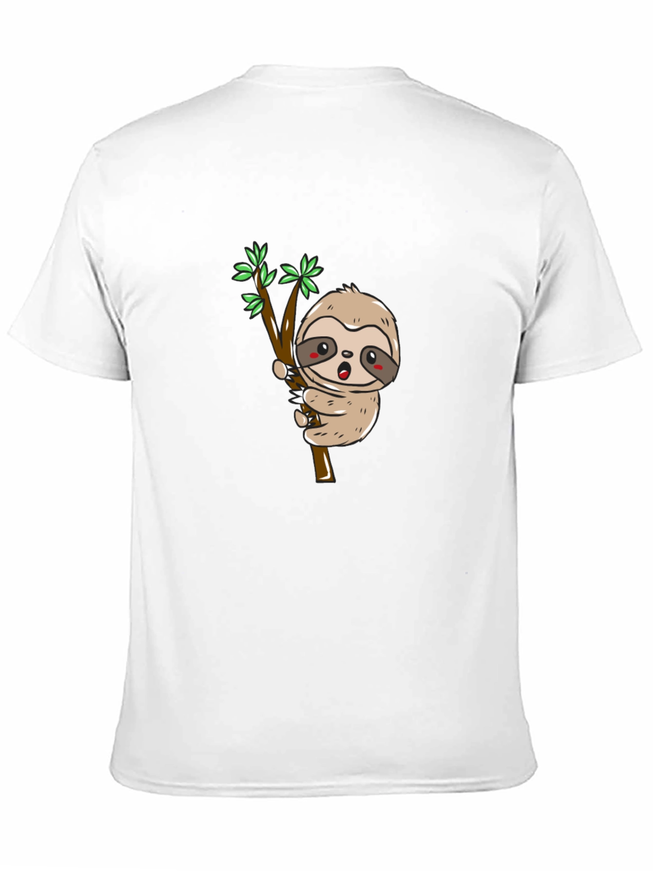 Sloth on Branch Graphic Tee - Black