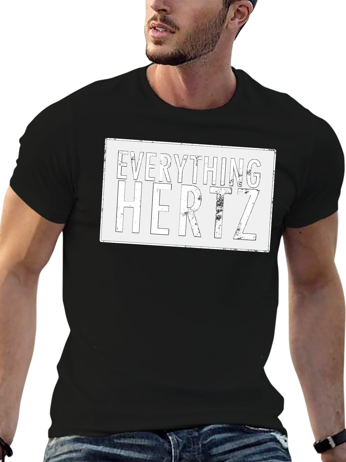 Everything Hertz Black Graphic Tee