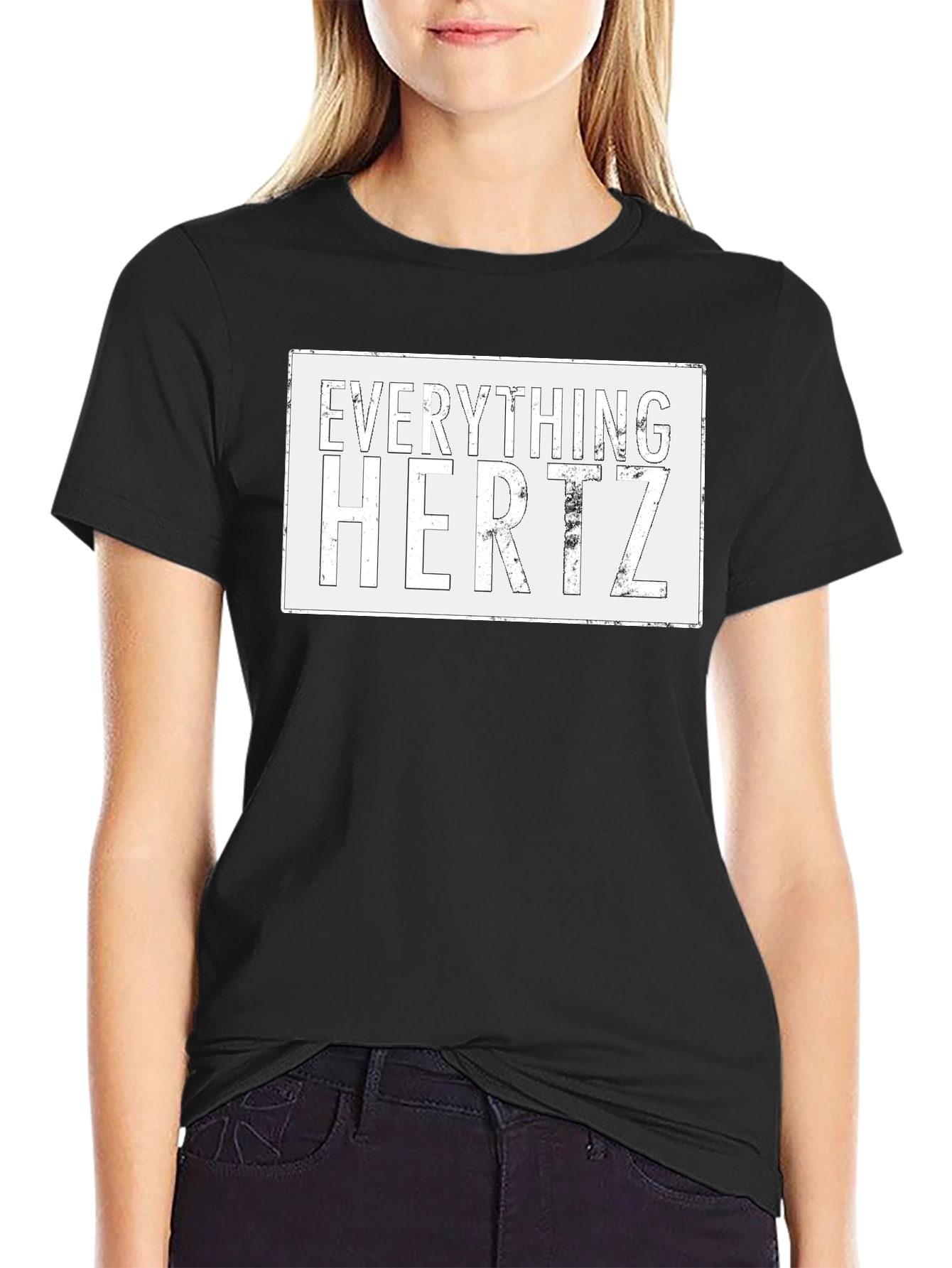 Everything Hertz Black Graphic Tee