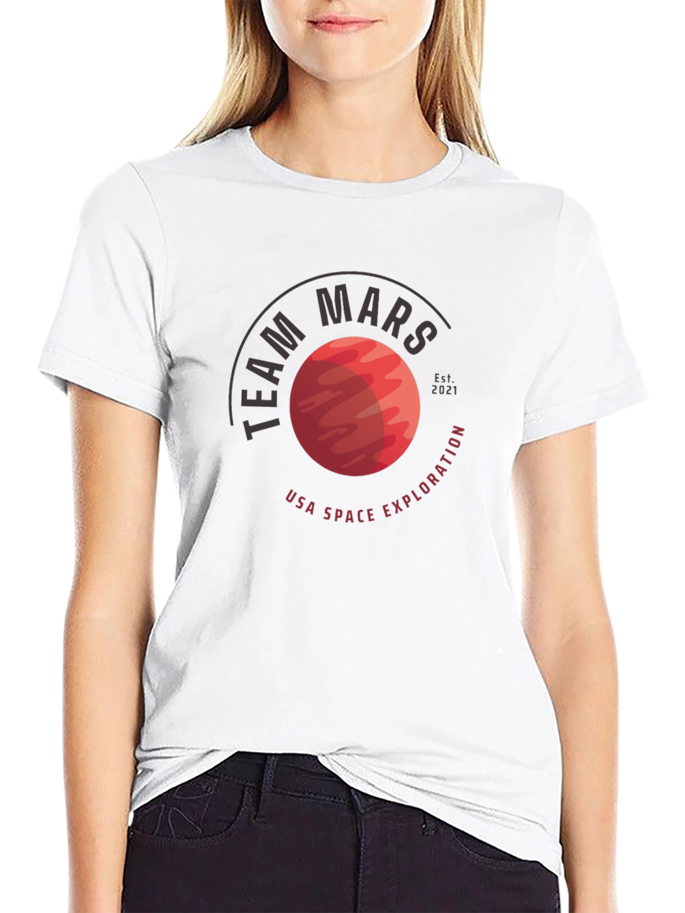Team Mars Graphic Tee - USA Space Exploration