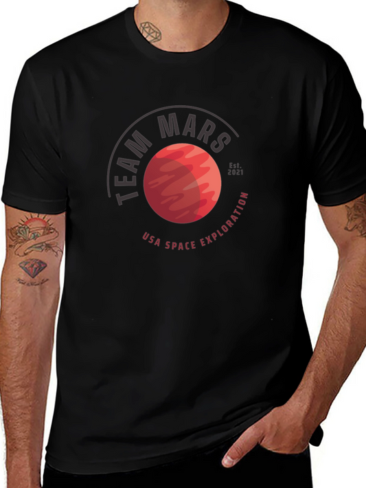 Team Mars Graphic Tee - USA Space Exploration