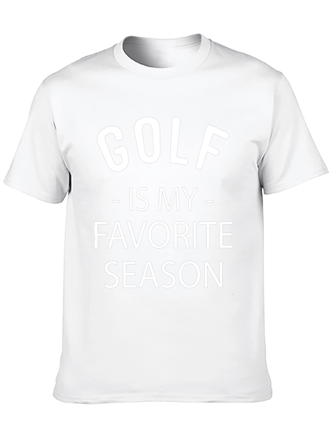 Golf Is My Favorite Season Black T-Shirt