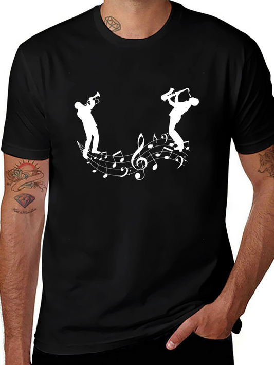 Musical Note T-Shirt Saxophone Player Graphic