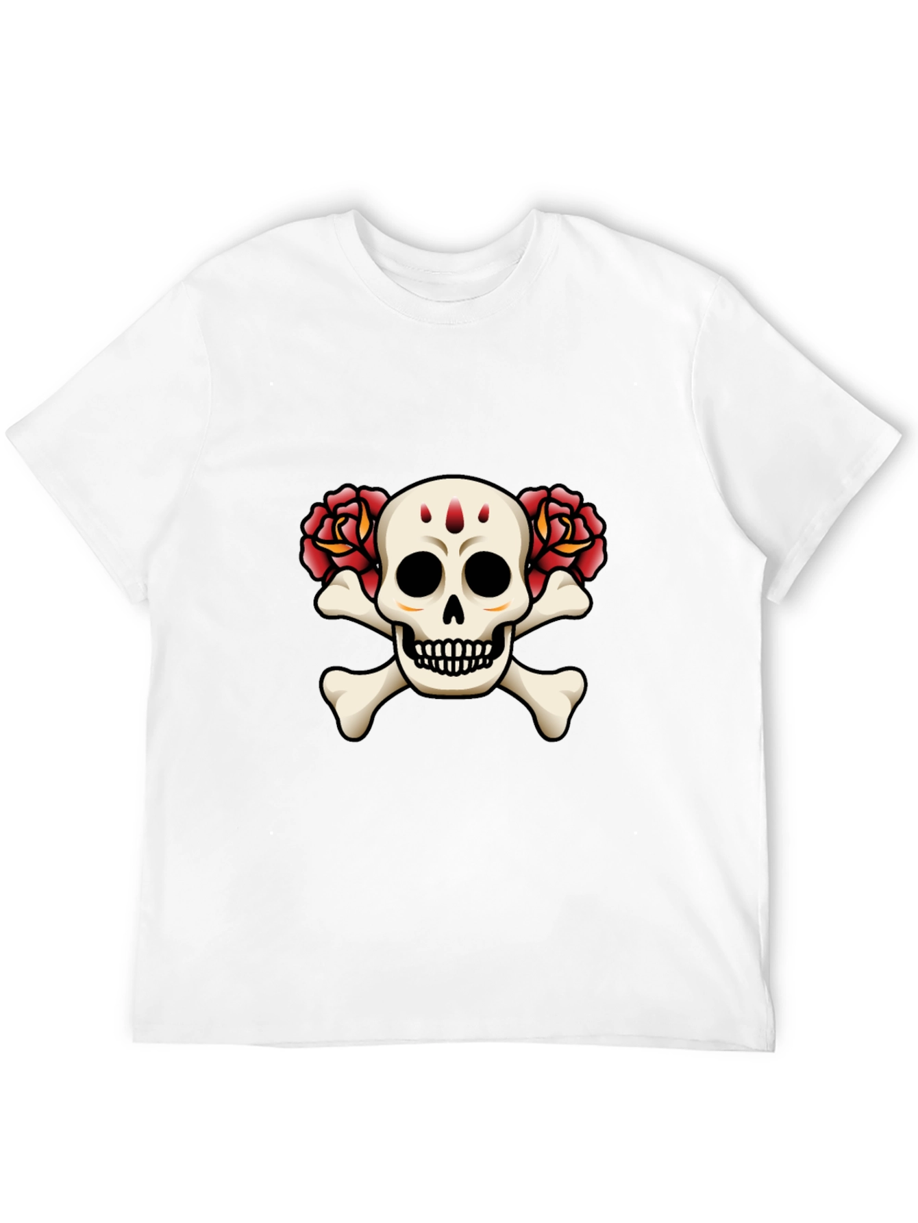 Skull and Roses Graphic Tee