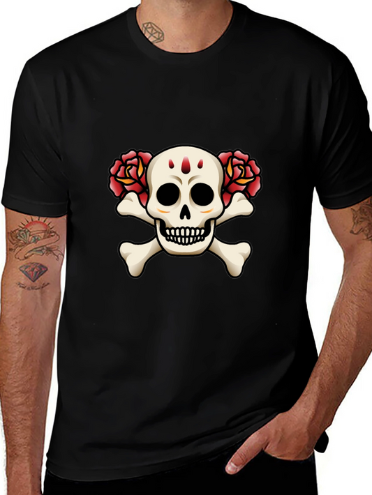 Skull and Roses Graphic Tee