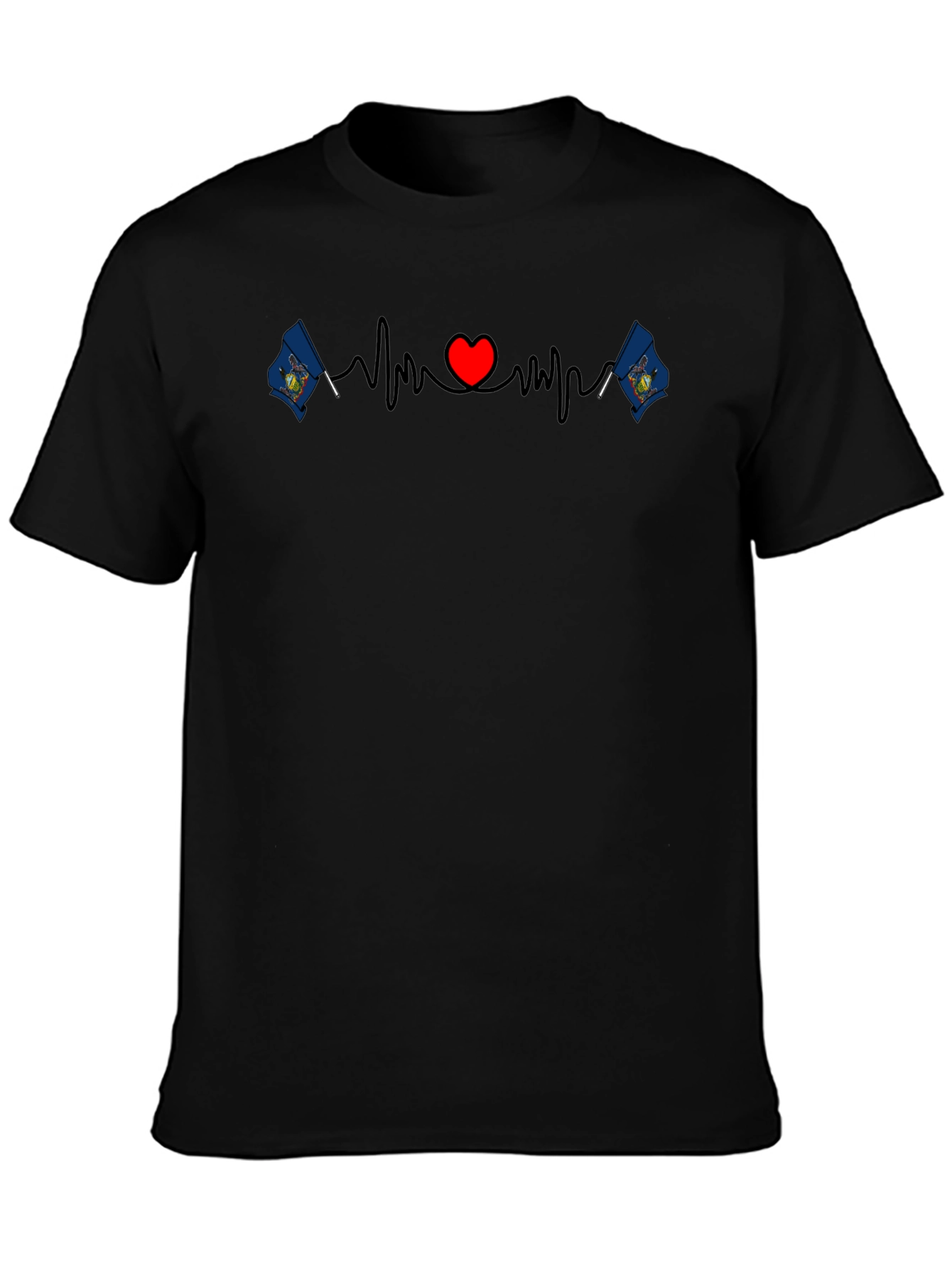 Michigan Love T-Shirt - State Pride Heartbeat Tee