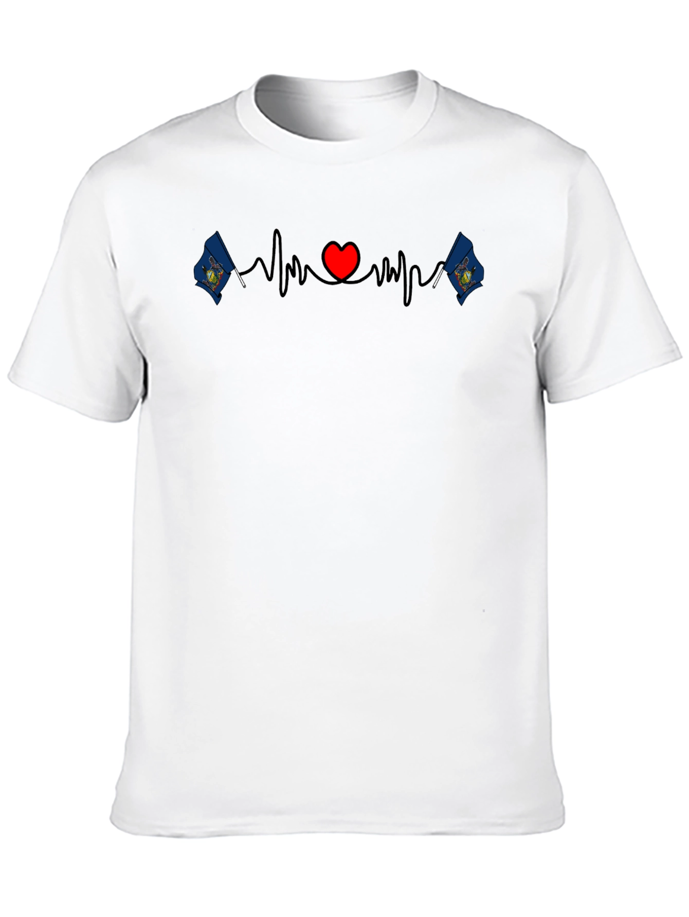 Michigan Love T-Shirt - State Pride Heartbeat Tee