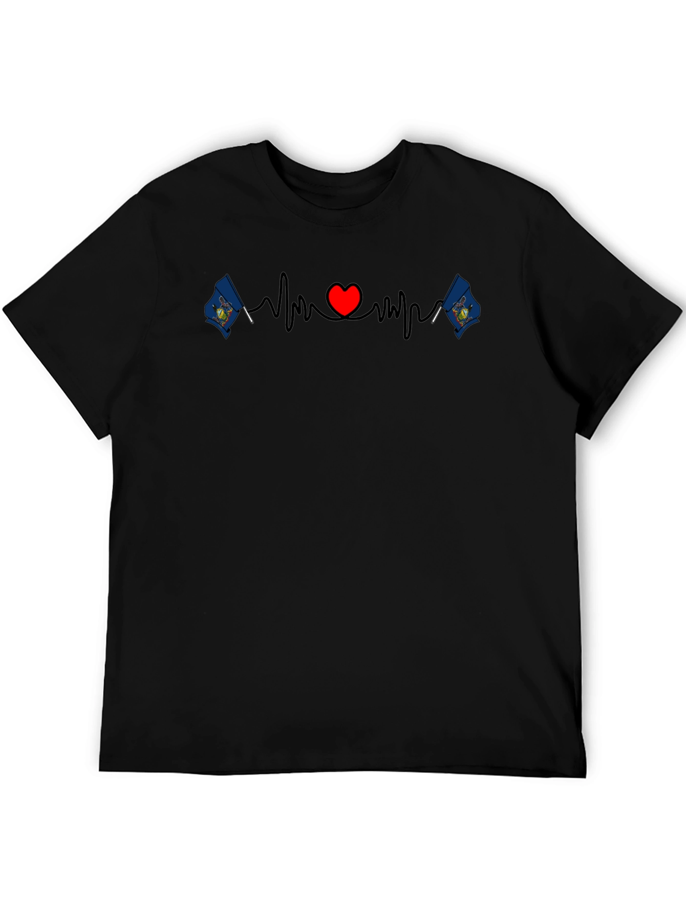 Michigan Love T-Shirt - State Pride Heartbeat Tee