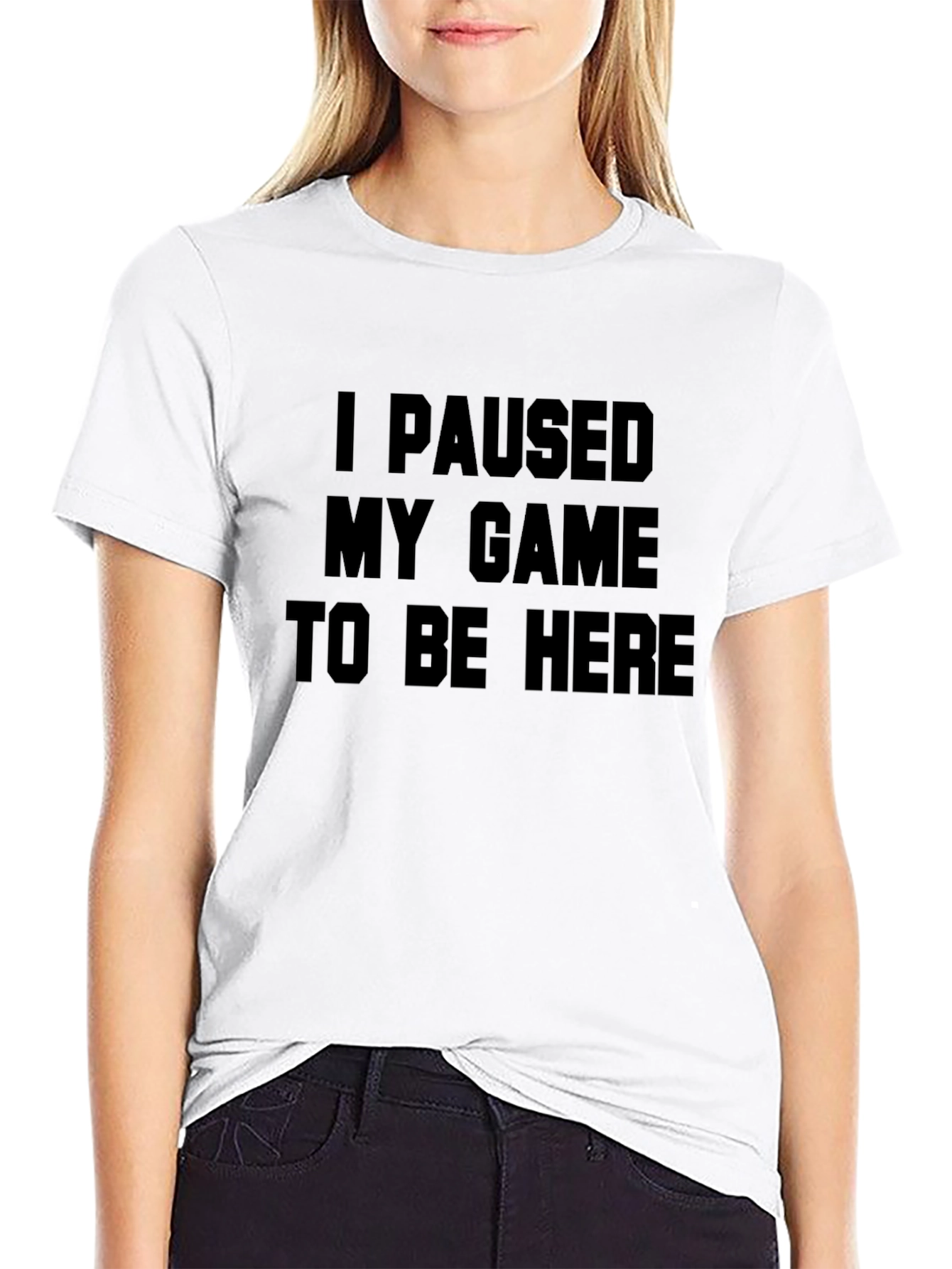 Funny Gamer T-Shirt - I Paused My Game