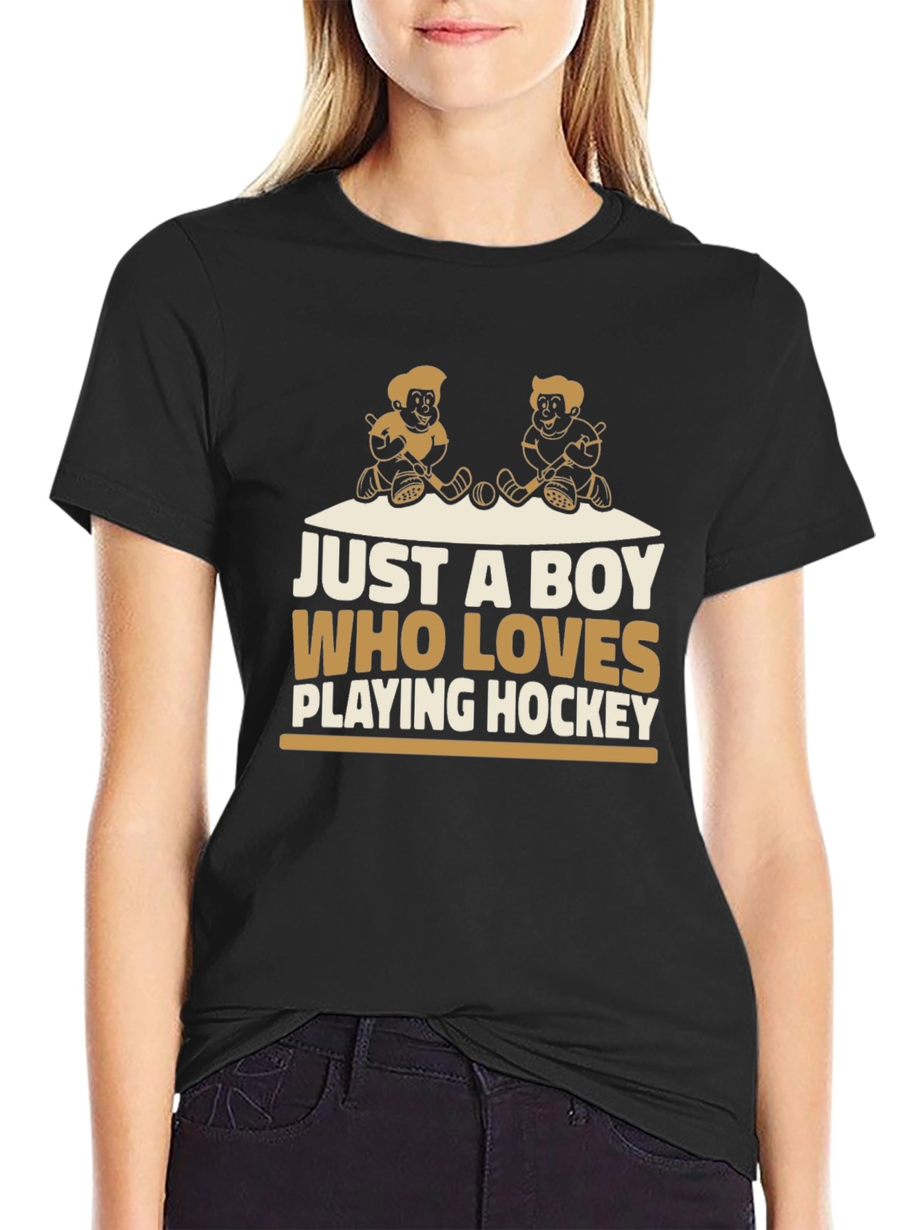 Just a Boy Who Loves Playing Hockey T-Shirt